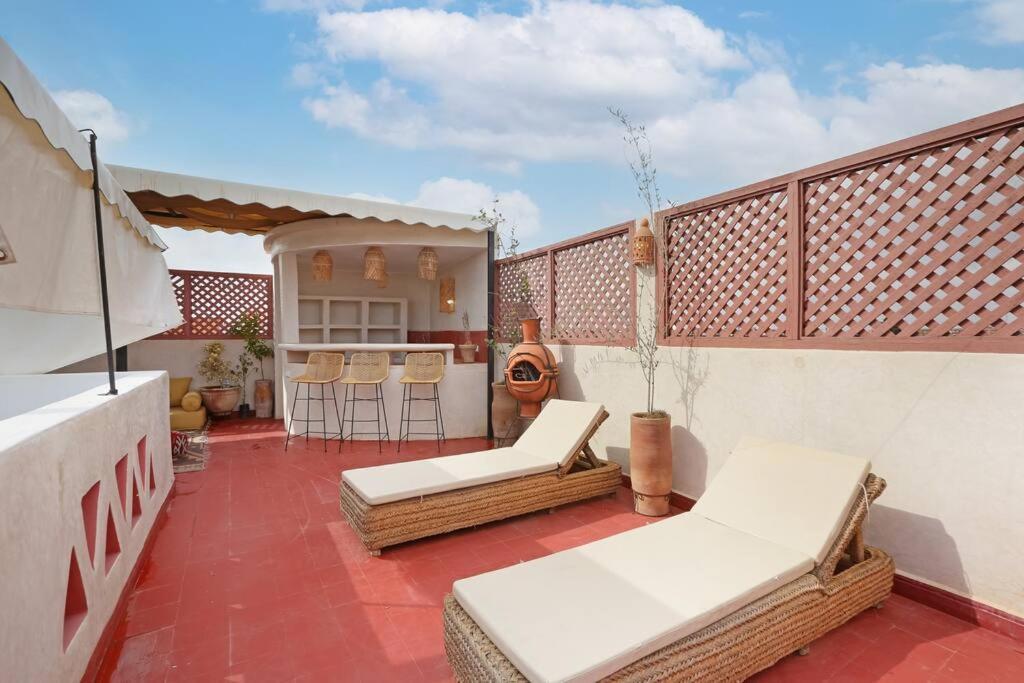 Riad El Khir En Centre Ville Rooftop Et Bassin Marrakesch Exterior foto